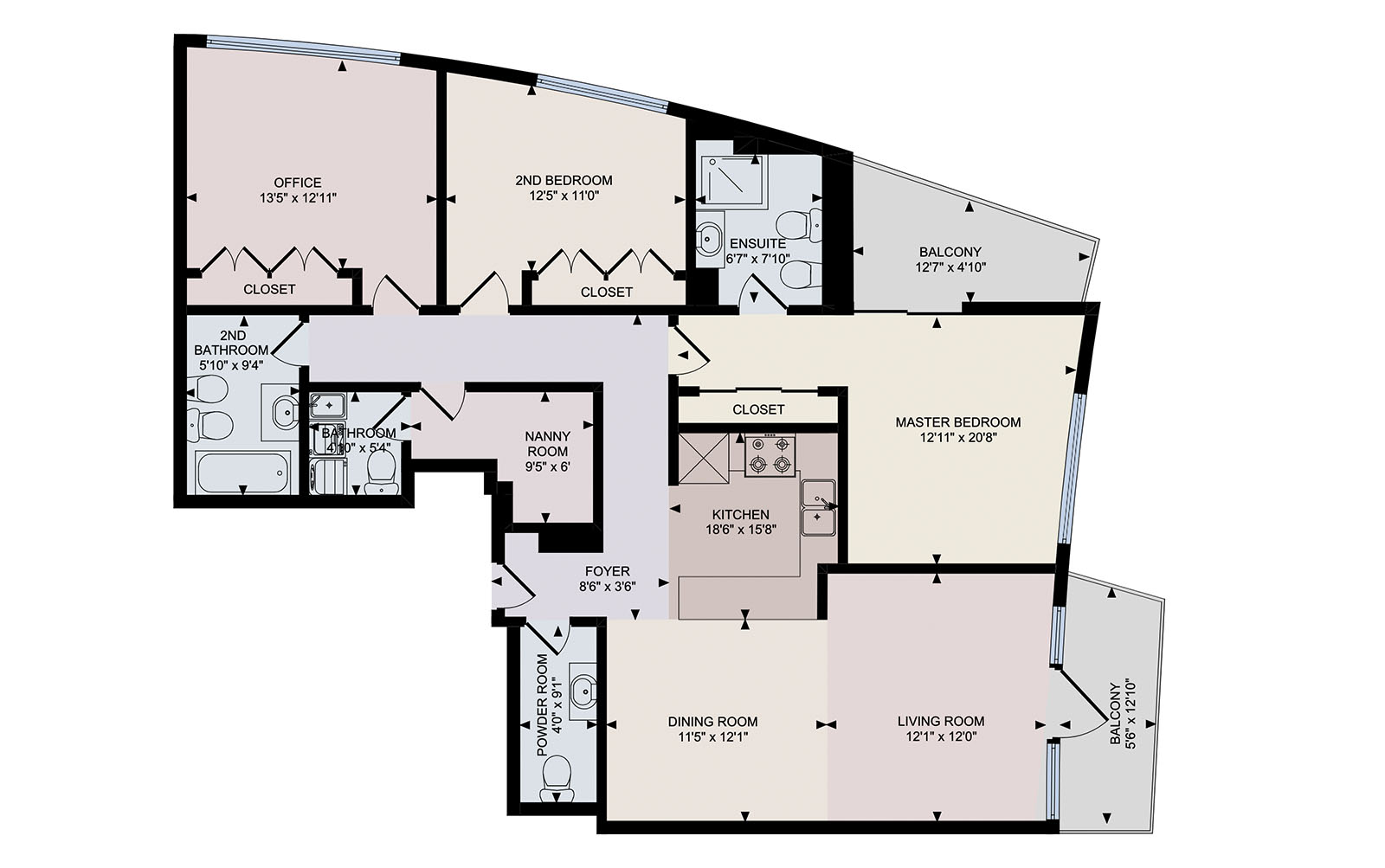 Floorplan Bay Central, Dubai Marina