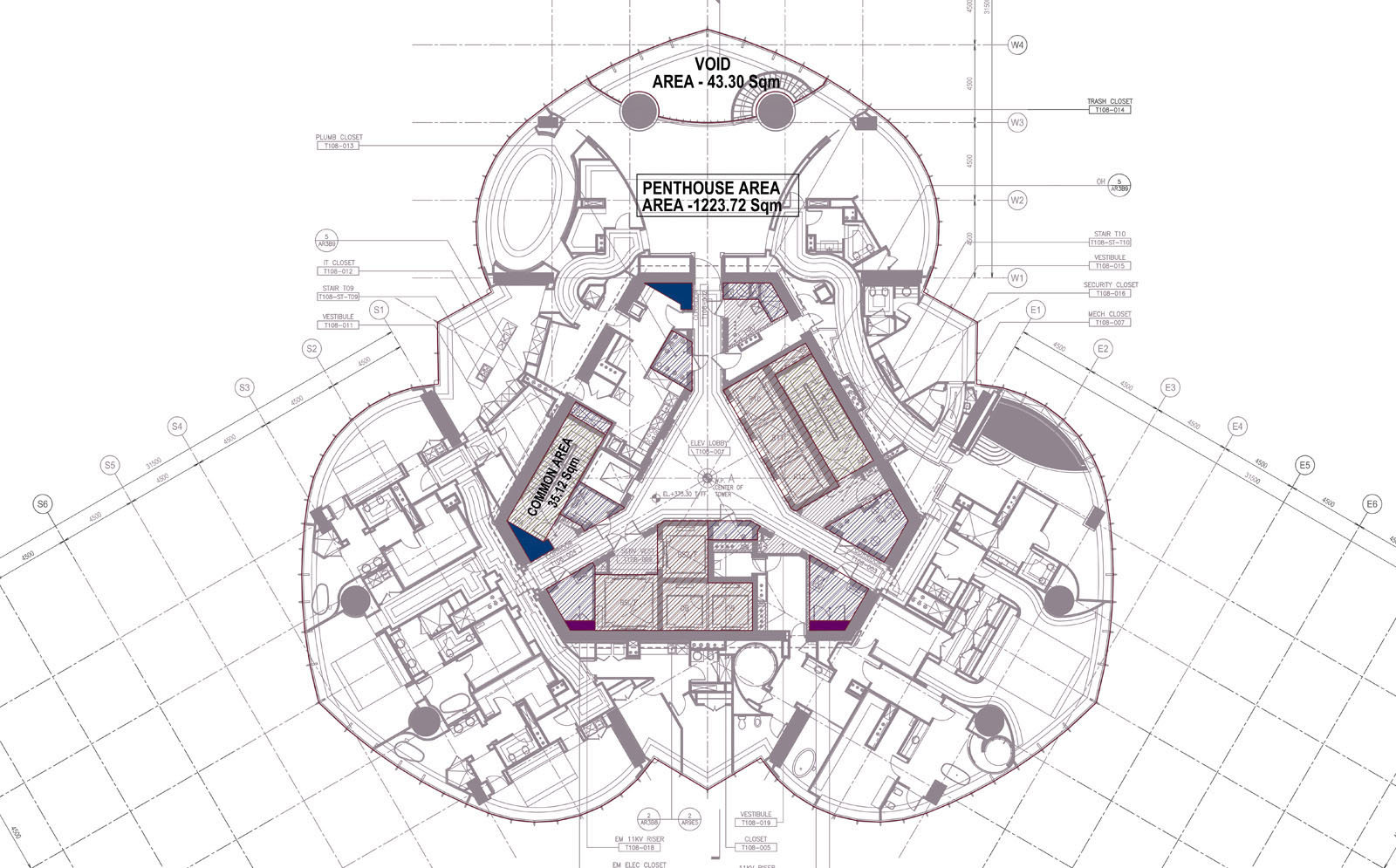 Floorplan World’s Highest Penthouse in Burj Khalifa